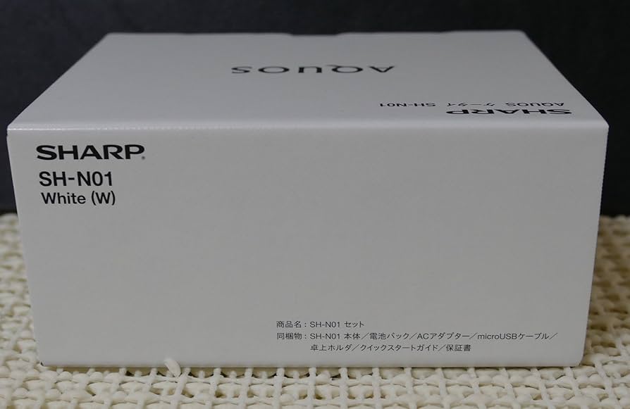 【中古】ガラホ SHARP AQUOS SH-N01 SIMフリー　白 Amazon | シャープ SIMフリー AQUOSケータイ SH-N01（ホワイト